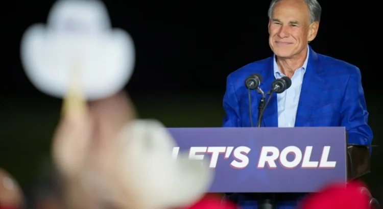 El gobernador Greg Abbott lanza su campaña de reelección para un cuarto mandato.